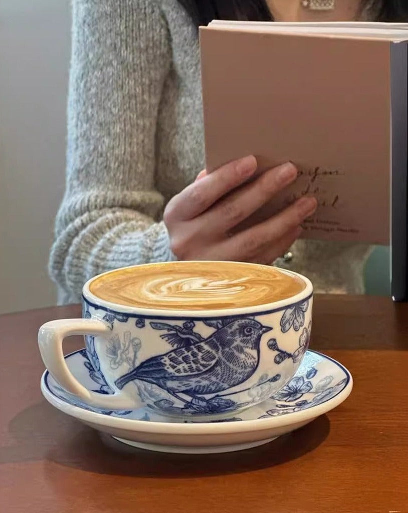 Chuntao Design Latte Coffee Cup And Saucer - WEEKO